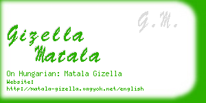 gizella matala business card